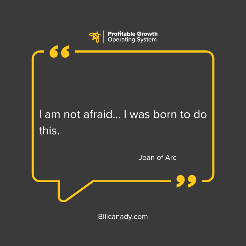 I am not afraid. I was born to do this.