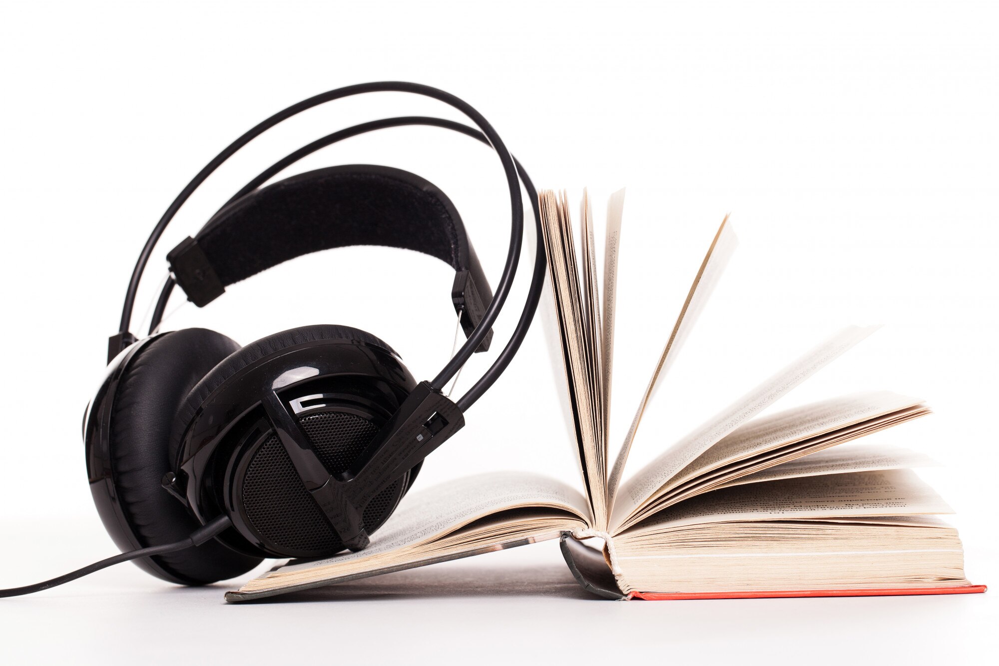 headphones-book-white-background
