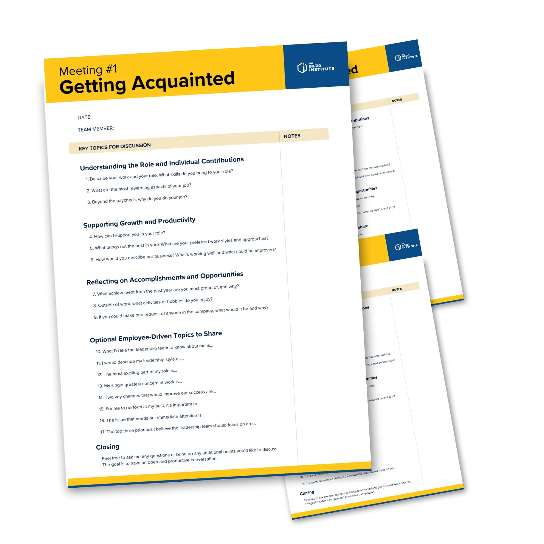 Checklist Growth Meetings