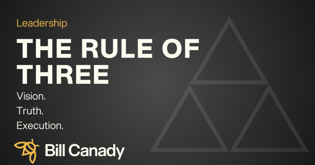 The Rule of Three I Wish Every CEO Knew