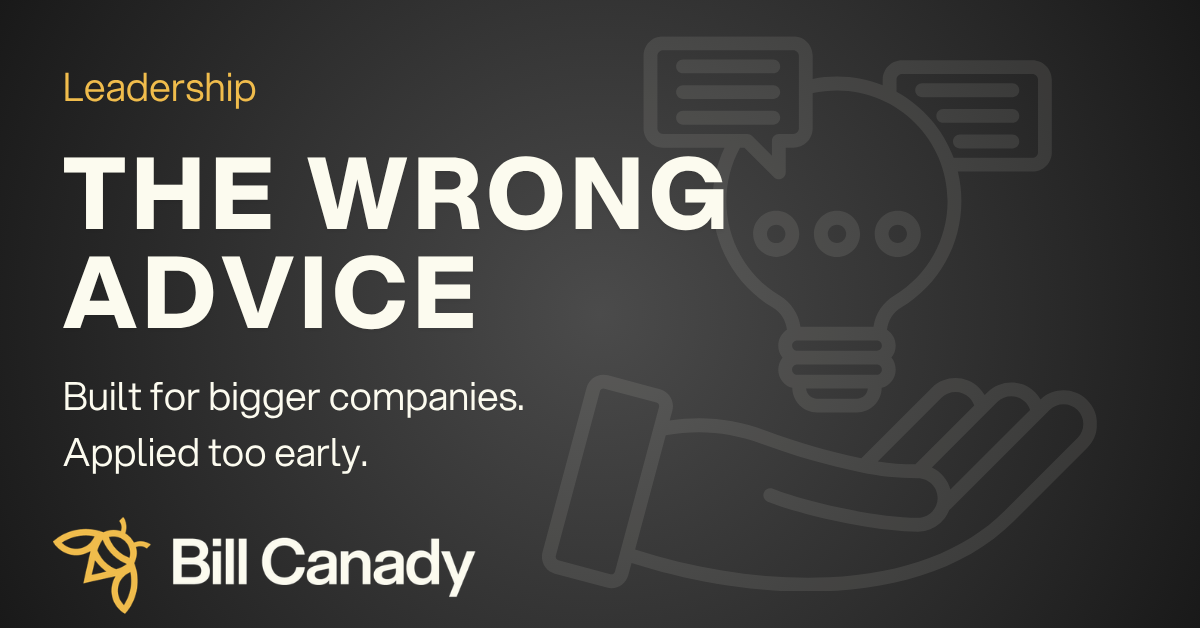 The Worst Advice Middle Market CEOs Get
