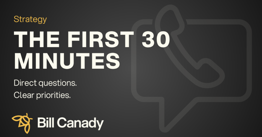 What Happens in the First 30 Minutes of a Strategy Call