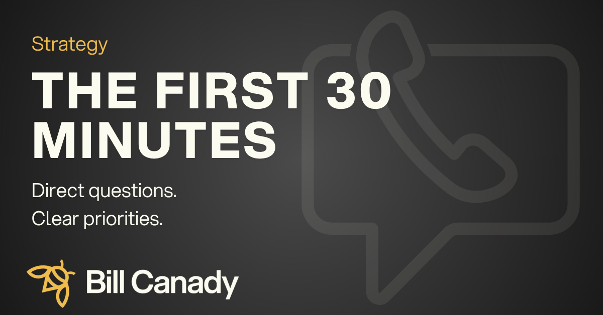 What Happens in the First 30 Minutes of a Strategy Call