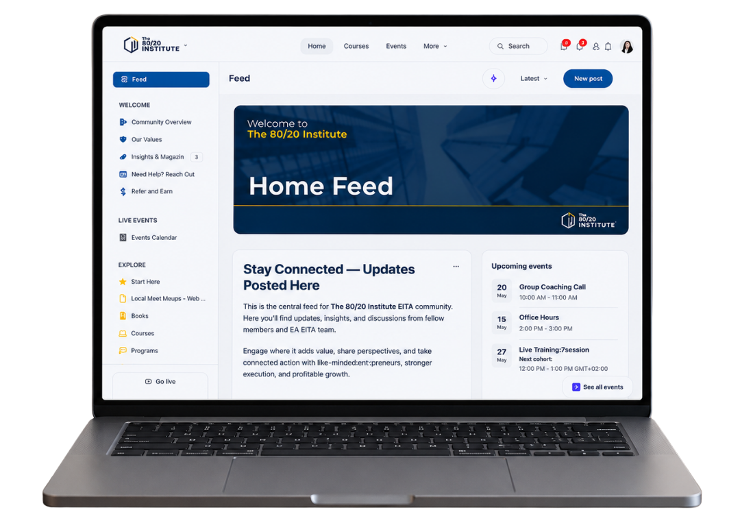 the 80 20 institute community