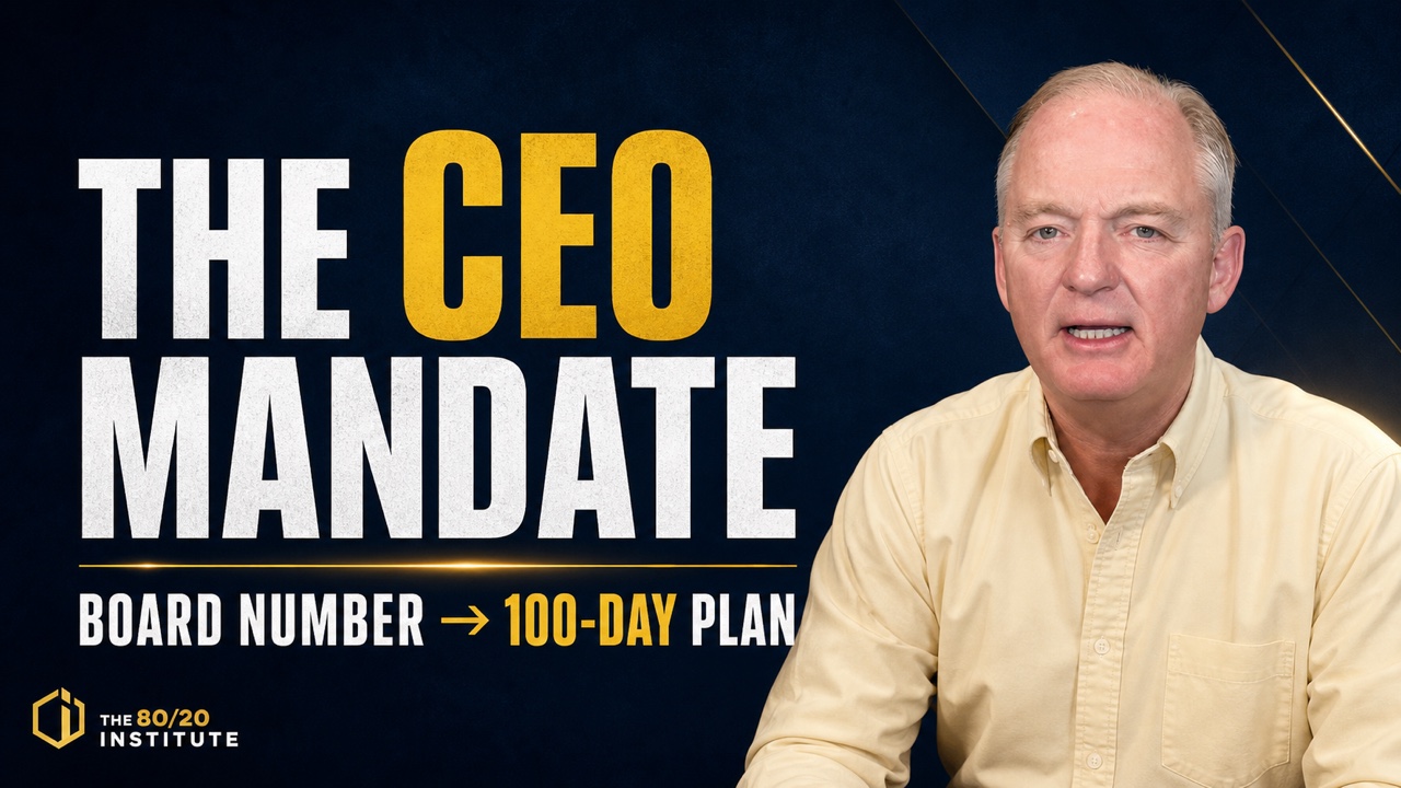 The CEO Mandate: Turn the Board's Number Into a 100-Day Plan
